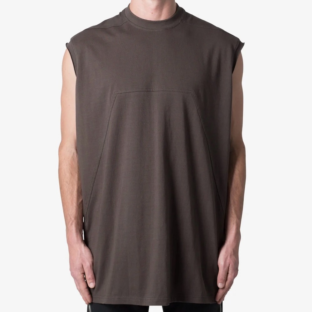 🌿Mnml Sleeveless Elongated Tee - Vintage Black🌿